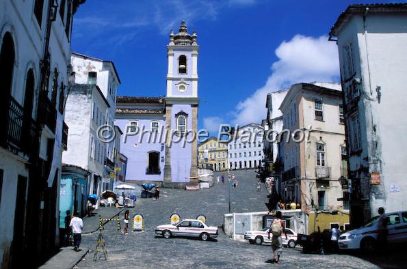 bresil bahia 08.JPG - Largo do Pelourinho et l'église N.S. do Rosario dos PretosPelourinhoSalvador de BahiaNordesteBahiaBrésil